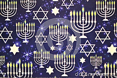 Hanukkah, a Jewish Holiday. Stock Photo